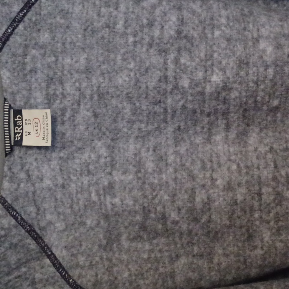 Rab Amy Hoody Hoodie Full Zip Fleece Jacket SZ M Navy White Outdoor - Picture 13 of 16